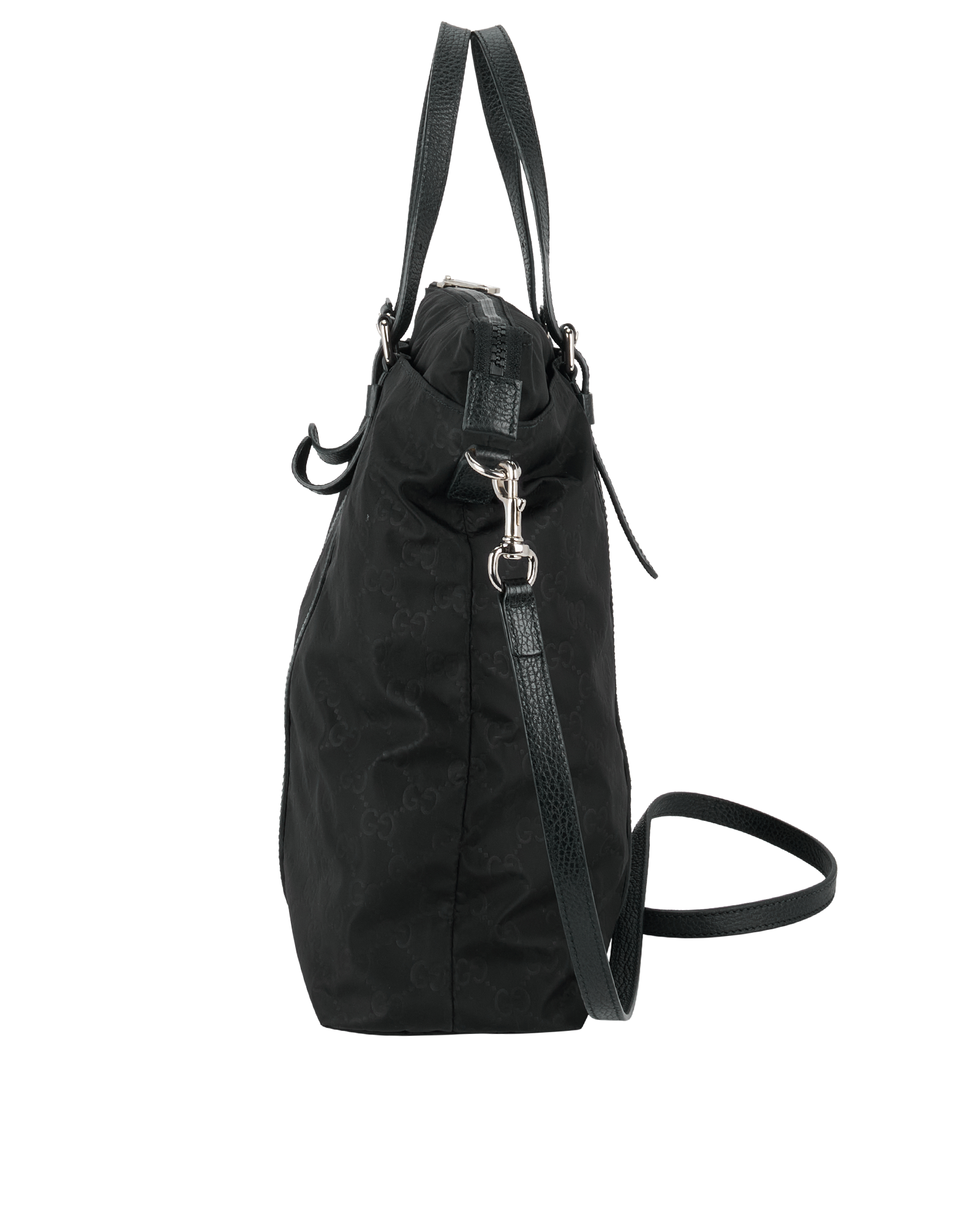 GG Tote, &pound;300, Handbags, Black, Nylon, Bottom view